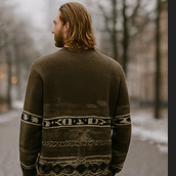 Vintage Windridge Men’s Sweater – XXLT – Made in Korea — Cozy Winter Knit - Picture 10 of 16